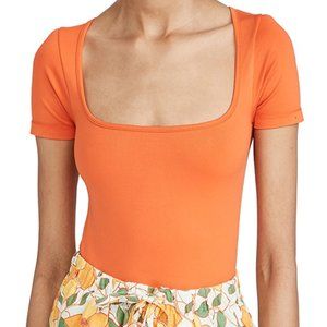NWOT Simon Miller orange Eero bodysuit